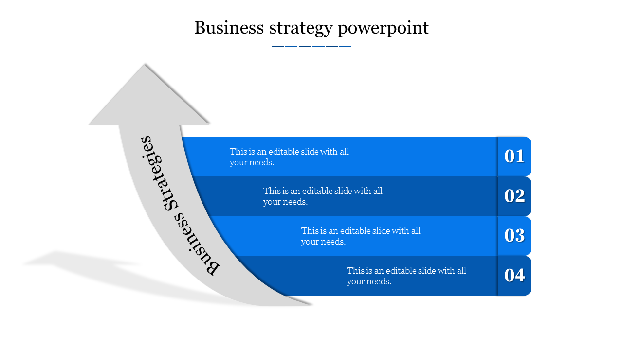 business strategy powerpoint-Blue
